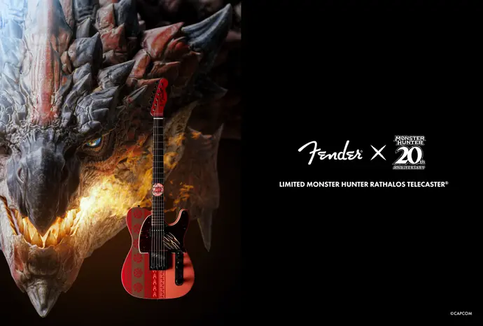 Capcom bekerja sama dengan Fender untuk Telecaster yang terinspirasi Monster Hunter ini